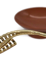 14 Karat Yellow Gold Bangle Bracelet Flexible Metal Design 7 Inches Circumference