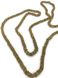 Fancy Byzantine Style Handmade Gold Washed Alloy Chain with Interlocking S-shaped Clasp 44 Inches Long